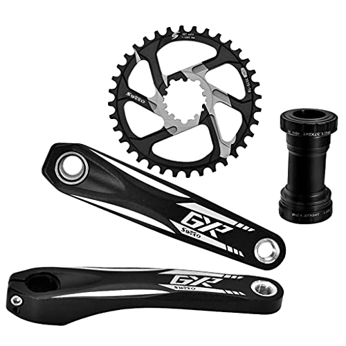 CAREMiLLE 2021 Nuevo Swtxo Bicicleta MTB Gxp Juego de bielas 170 Mm Manivela 32T 34T 36T 38T 3mm 6Mm Soporte Inferior de Plato para Shi-Mano, MTB Gxp Juego de bielas-X3