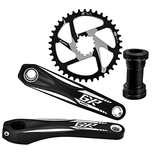 CAREMiLLE 2021 Nuevo Swtxo Bicicleta MTB Gxp Juego de bielas 170 Mm Manivela 32T 34T 36T 38T 3mm 6Mm Soporte Inferior de Plato para Shi-Mano, MTB Gxp Juego de bielas-X3