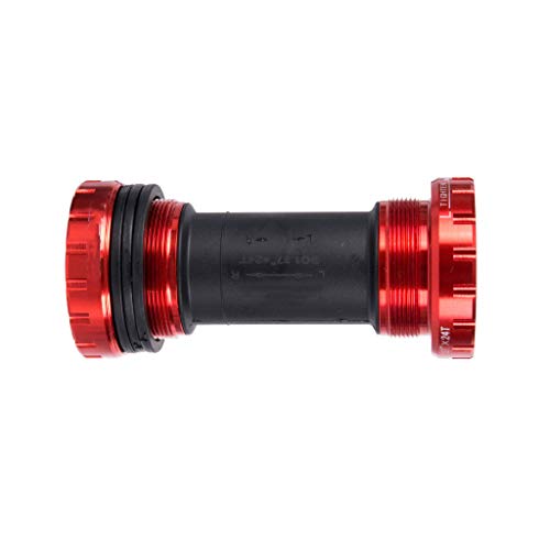 CAREMiLLE BB91 MTB Bicicleta de Carretera Press Fit Soportes Inferiores para bielas Prowheel 24mm, Eje BB de Bicicleta-Rojo