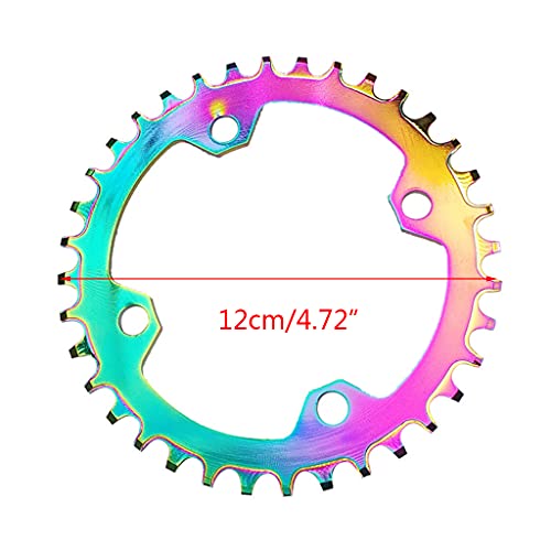 CAREMiLLE Plato Triple/Doble 64/96 / 104bcd Rueda de Cadena de Bicicleta de montaña para Cadena de Acero 7/8/9/10 / 11S / Piezas de aleación de Ciclismo, Corona de Bicicleta