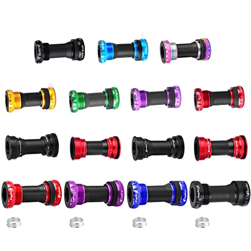 CAREMiLLE Rodamiento de Soporte Inferior de cerámica Línea de rodamiento sellada/a presión para cárteres de Bicicleta de Carretera Sram 24-22 mm MTB, Soporte Inferior-CBK