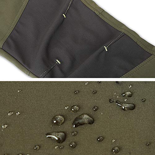 CARETOO Pantalón Deportivo con Cremallera y cinturón para Senderismo, Funcional, Trekking, Outdoor, Engrosado, Transpirable, de Secado rápido, Cortaviento y abrigado