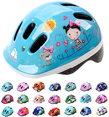 Casco Bicicleta Bebe Helmet Bici Ciclismo para Niño - Cascos para Infantil Bici Helmet para Patinete Ciclismo Montaña BMX Carretera Skate Patines monopatines MV6-2 (XS(44-48cm), Friends)