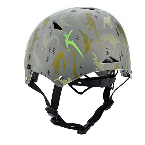 Casco Bicicleta Bebe Helmet Bici Ciclismo para Niño - Cascos para Infantil Bici Helmet para Patinete Ciclismo Montaña BMX Carretera Skate Patines monopatines (M 52-56 cm, Dinosaurs)