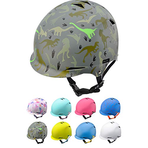 Casco Bicicleta Bebe Helmet Bici Ciclismo para Niño - Cascos para Infantil Bici Helmet para Patinete Ciclismo Montaña BMX Carretera Skate Patines monopatines (M 52-56 cm, Dinosaurs)