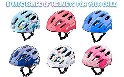 Casco Bicicleta Bebe Helmet Bici Ciclismo para Niño - Cascos para Infantil Bici Helmet para Patinete Ciclismo Montaña BMX Carretera Skate Patines monopatines KS01 (S 48-52 cm, MTR Blue)