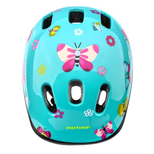 Casco Bicicleta Bebe Helmet Bici Ciclismo para Niño - Cascos para Infantil Bici Helmet para Patinete Ciclismo Montaña BMX Carretera Skate Patines monopatines (S 48-52 cm, Butterflies)