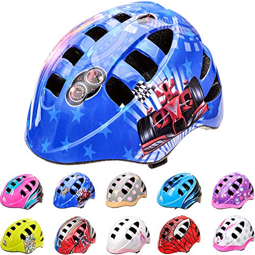 Casco Bicicleta Casco Biciclea Casco Bici Casco de Bicicleta para niños y jóvenes Casco MTB Carretera Ciclismo Skate Bicicleta patineta Patines monopatines MA-2 (S(48-52cm), Racing)