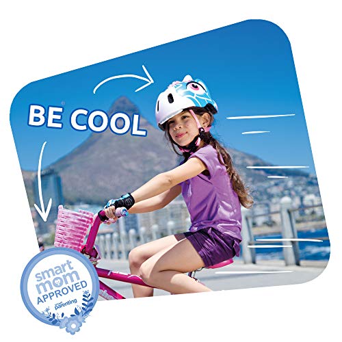 Casco de Bici para niños | Casco de Bici para niños y niñas pequeños, niños y niñas patinetes eléctricos, triciclos, Skateboarding y bicis | Casco Ciclismo Animales niño (Purple Leopard)