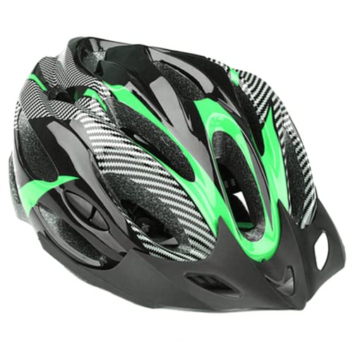 Casco de Bicicleta de Montaña, Casco de Bicicleta para Adultos Casco Ajustable con Visera Extraíble Casco de Bicicleta MTB City Specialized para Bicicleta de Montaña y para Hombres y Mujeres Verde