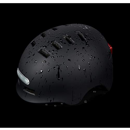 Casco de Bicicleta para Adultos con Luz USB Recargable,Casco de Ciclismo Ligero de luz Trasera para Hombres y Mujeres Adultos