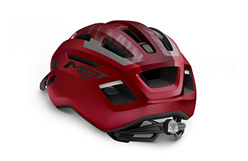 Casco Met Allroad rojo y negro mate, talla L (58-61)