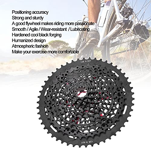 Casete de 12 velocidades para Bicicleta de montaña, 9‑50T Cassette Flywheel XD System Accesorio de Bicicleta para Bicicleta de Carretera MTB BMX