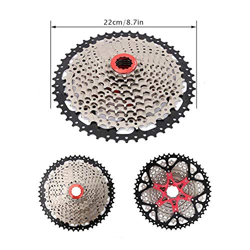 Casete de Velocidad de Bicicleta, Rueda Dentada de Bicicleta Rueda Libre de 10 velocidades para Anillo de Cadena Entre 11-50T