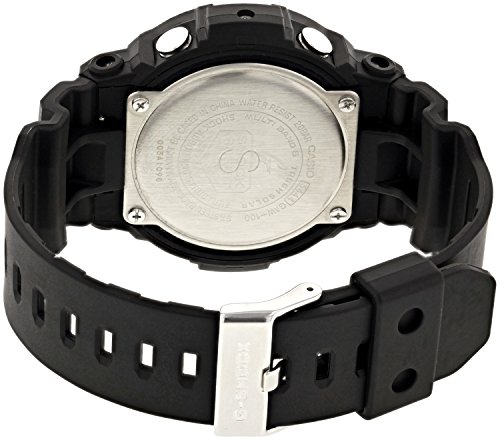 Casio G-SHOCK Reloj Analógico-Digital, Reloj radiocontrolado y solar, 20 BAR, Amarillo/Negro, para Hombre, GAW-100-1AER