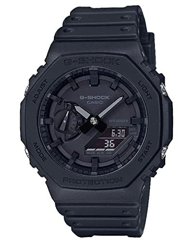 Casio Reloj Analógico-Digital para Unisex Adulto de Cuarzo con Correa en Caucho GA-2100-1A1ER