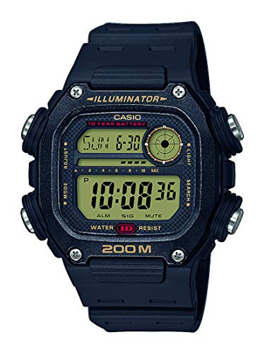 Casio Reloj Digital para Hombre de Cuarzo con Correa en plástico DW-291H-9AVEF