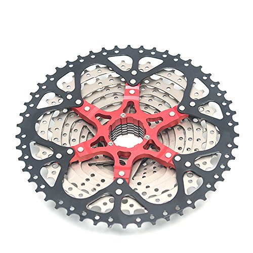 Cassette de vitesse Bikeko MTB 11 vitesses - Pignons à rapports bien étagés de 11-50T - Compatible avec Shimano M7000, M8000, M9000 Sunrace