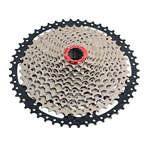 Cassette de vitesse Bikeko MTB 11 vitesses - Pignons à rapports bien étagés de 11-50T - Compatible avec Shimano M7000, M8000, M9000 Sunrace