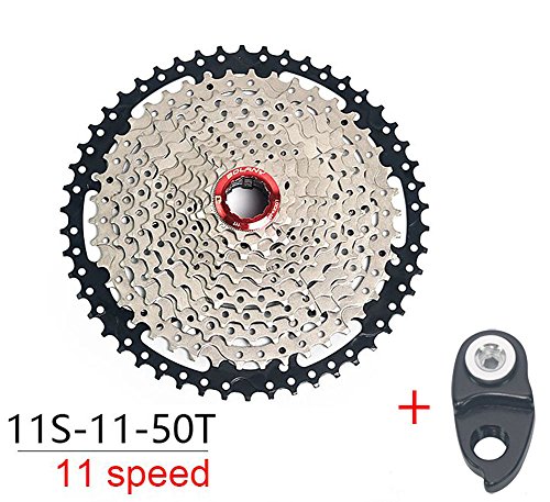 Cassette de vitesse Bikeko MTB 11 vitesses - Pignons à rapports bien étagés de 11-50T - Compatible avec Shimano M7000, M8000, M9000 Sunrace