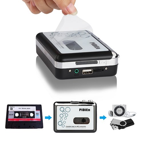 Cassette Player USB Cassette To mp3 Converter Capturar Guardar en Flash Drive Directamente No Necesita computadora + obsequio Dedicado Stereo Alrededor de los Auriculares + El Primer Estilo del Mundo