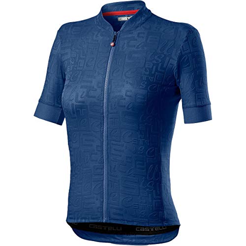 CASTELLI PROMESSA Jacquard Jersey Camiseta, Agate Blue, S para Mujer