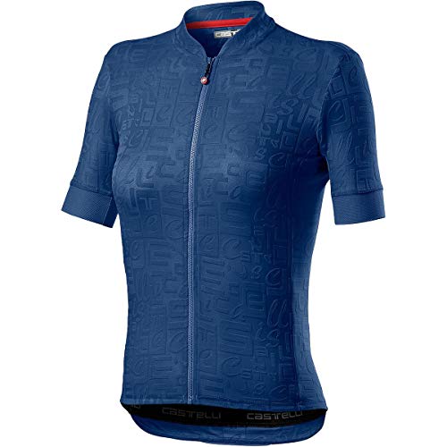 CASTELLI PROMESSA Jacquard Jersey Camiseta, Agate Blue, S para Mujer