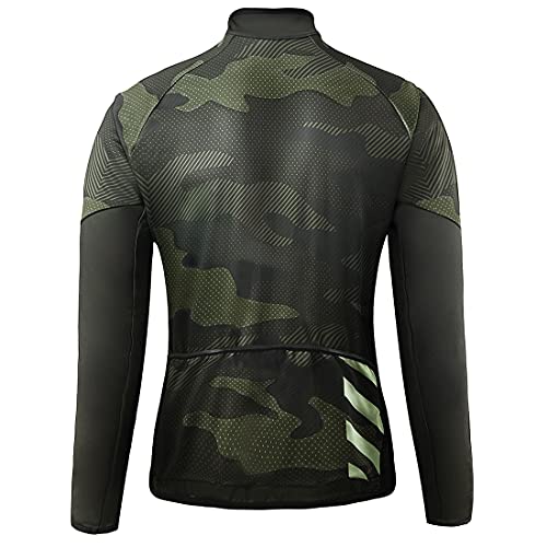 CATENA Hombre Chaqueta de Ciclismo Senderismo Esquí Correr Abrigo Prueba de Viento Invierno Térmico Impermeable Softshell Jacket al Aire Libre Deportiva