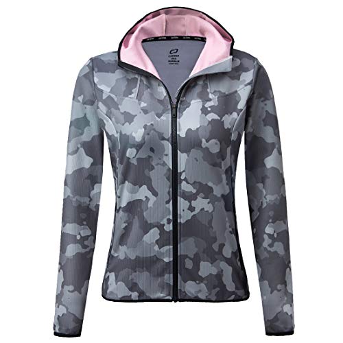 CATENA Mujer Chaqueta de Ciclismo Senderismo Esquí Correr Abrigo Prueba de Viento Invierno Térmico Hoddy Impermeable Softshell Jacket al Aire Libre Deportiva