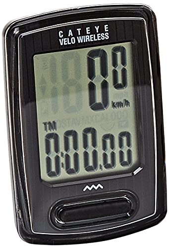 CatEye Negro COMPUTADORA Velo Wireless, Adultos Unisex, Medio