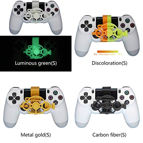 catyrre Mini Racing Games volante metal fibra de carbono juego mango rueda compatible con Playstati PS4 Gamepad Controller
