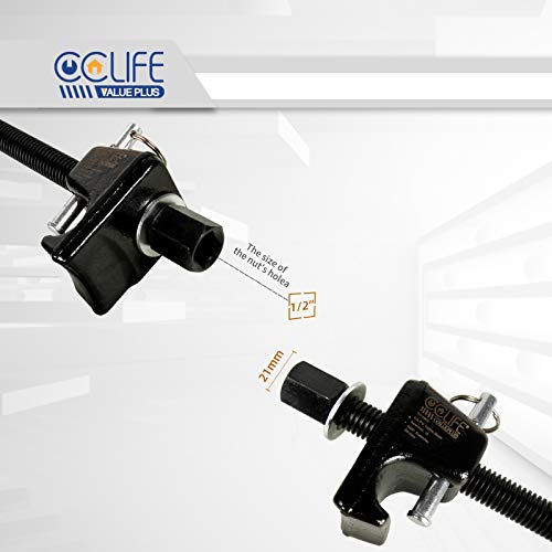 CCLIFE 2 piezas Compresor Muelles Amortiguador, Compresor de Muelles para Coche de 300mm, Herramientas para Coches