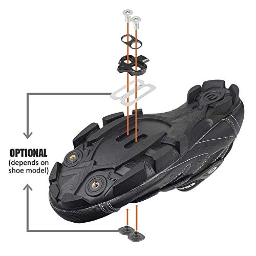 ccsfrgtrh Tacos de Bicicleta Spinning Indoor Cycling & Mountain Bike Cleat Set para Shimano SPD