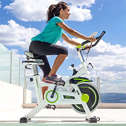 Cecotec Bicicleta Spinning Estática con Volante de Inercia de 16 Kg Extreme. Sistema Silence Fit, Pulsómetro, Manillar y Sillín Regulable, Pantalla LCD, Ruedas, Peso máximo 120 Kg