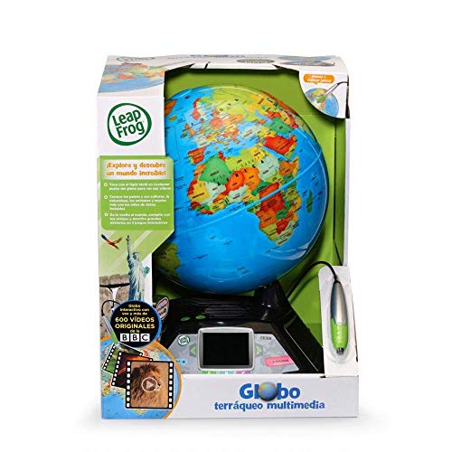 Cefa Toys Leapfrog Globo Terráqueo InteractivoMultimedia ¡DESCUBRE Nuestro Maravilloso Planeta, Niños, Azul, a