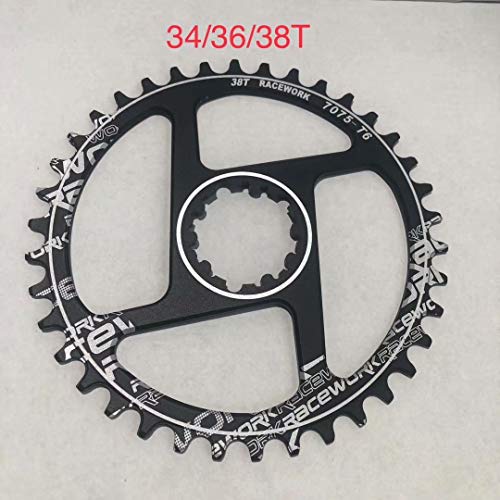 CELT er Ensemble pédalier VTT en aluminium CNC pour chaîne de vélo 32/34/36 dents, 34t