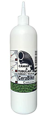 CeraBike CAMARAS Sellante Antipinchazos 530 ml. Válido para Carretera y Montaña.