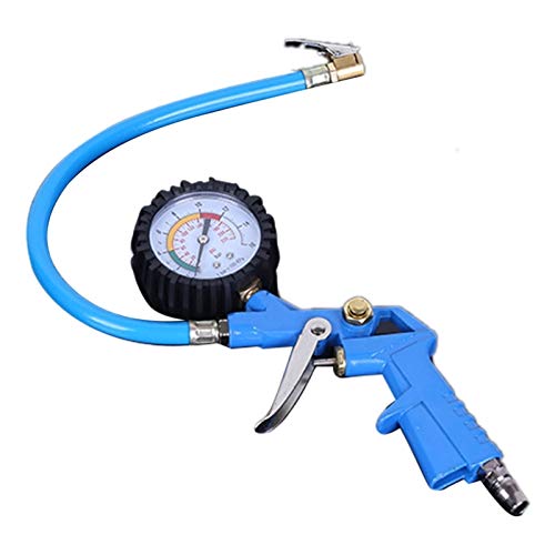 Changskj Barómetro Nuevos neumáticos de automóviles Barómetros de neumáticos mecánicos Tablas de Prueba de presión de neumáticos Medidores de presión Herramientas de inflación (Color : Blue)