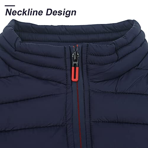 Chaqueta sin Manga Acolchado para Hombre Chaleco Caliente Cortaviento para Invierno Otoño para Deportes Senderismo Acampada - XXL