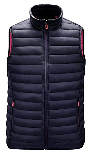 Chaqueta sin Manga Acolchado para Hombre Chaleco Caliente Cortaviento para Invierno Otoño para Deportes Senderismo Acampada - XXL