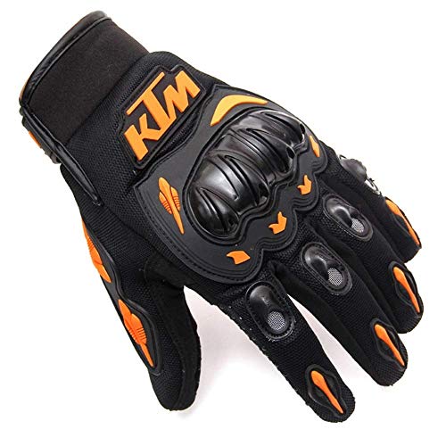 Cheetah Beating - Guantes para moto - Invernales - Ideal para motociclistas, para arqueros, para bicicleta de montaña, scooter Full Finger - Unisex - Color naranja XXL arancione