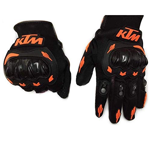 Cheetah Beating - Guantes para moto - Invernales - Ideal para motociclistas, para arqueros, para bicicleta de montaña, scooter Full Finger - Unisex - Color naranja XL arancione