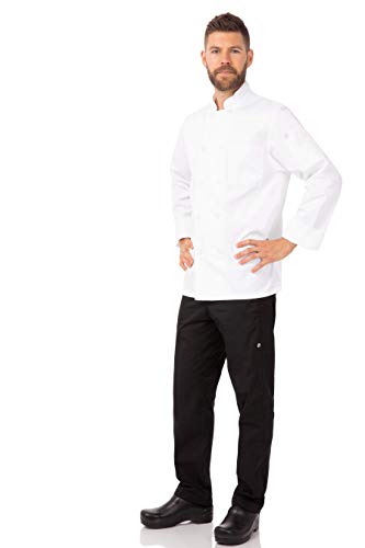 Chef Works a371-s – Chaqueta de cocinero Le Mans, color blanco