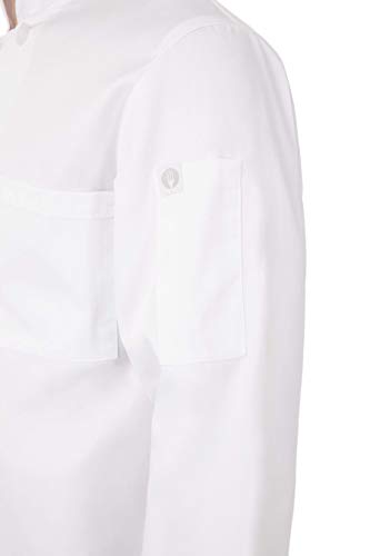 Chef Works a371-s – Chaqueta de cocinero Le Mans, color blanco