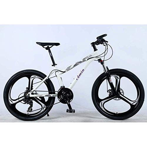 Chenbz 24 Pulgadas de Bicicletas de montaña 21Speed ​​de Edad, Estructura de Aluminio Ligero de aleación Completa, Estudiante de la Rueda Delantera Suspensión Mujer Offroad Cambio Adultos Bicicletas,