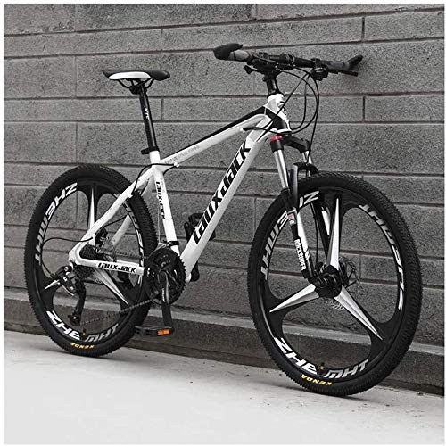 Chenbz Deportes al Aire Libre for Hombre de Bicicleta de montaña, 21 Velocidad de la Bicicleta con Marco de 17 Pulgadas, 26 Pulgadas Ruedas con Frenos de Disco, Blancos