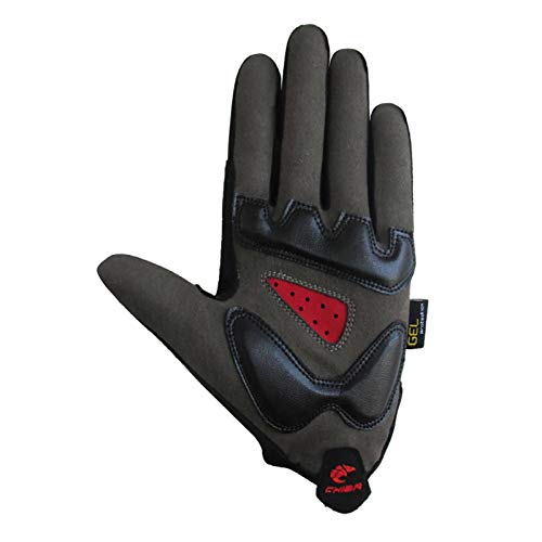 Chiba Pro Touring – Guantes para Bicicleta Largo Negro 2017: Tamaño: XS (6)