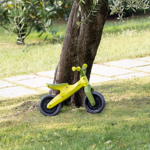 Chicco Balance Bike Eco Plus Bicicleta Infantil sin Pedales para el Equilibrio, línea ecológica de plástico Reciclado, con Manillar y sillín Ajustables, máx. 25 kg, Unisex niños, Verde, 2-5 Anni