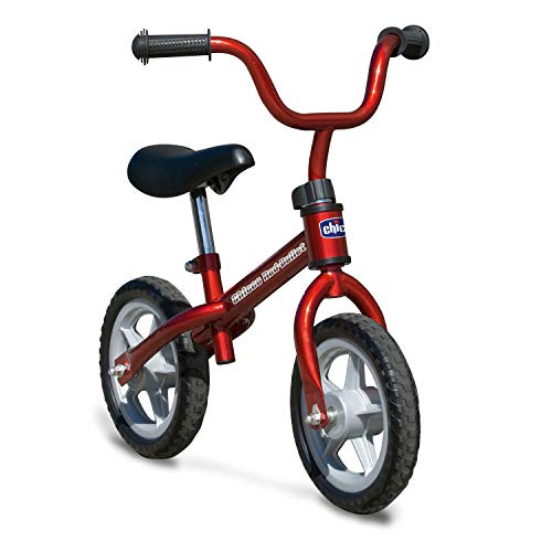 Chicco Bicicleta sin Pedales First Bike para Niños de 2 a 5 Años hasta 25 Kg, Bici para Aprender a Mantener el Equilibrio con Manillar y Sillín Ajustables, Rojo - Juguetes para Niños de 2 a 5 Años