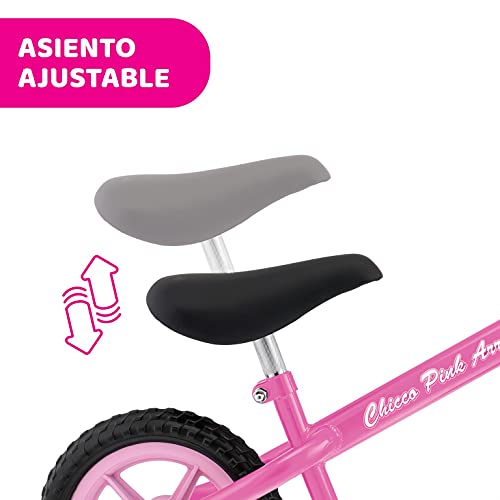 Chicco Bicicleta sin Pedales First Bike para Niños de 2 a 5 Años hasta 25 Kg, Bici para Aprender a Mantener el Equilibrio con Manillar y Sillín Ajustables, Rojo - Juguetes para Niños de 2 a 5 Años